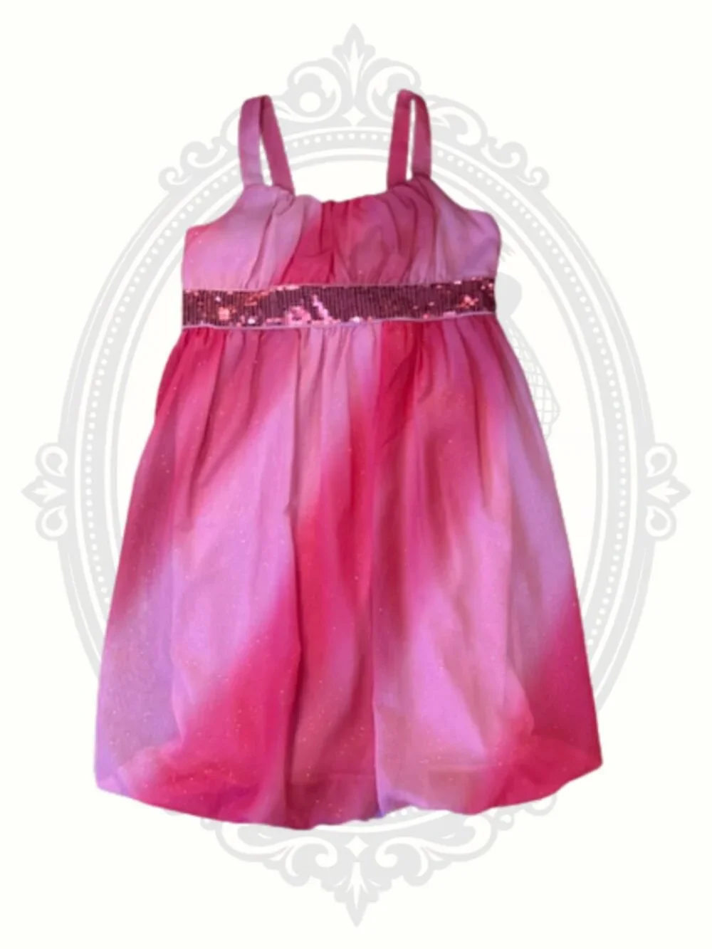 Holiday Editions Girls Pink Ombre Sequin Party Dress XL 14/16 Easter Wedding
